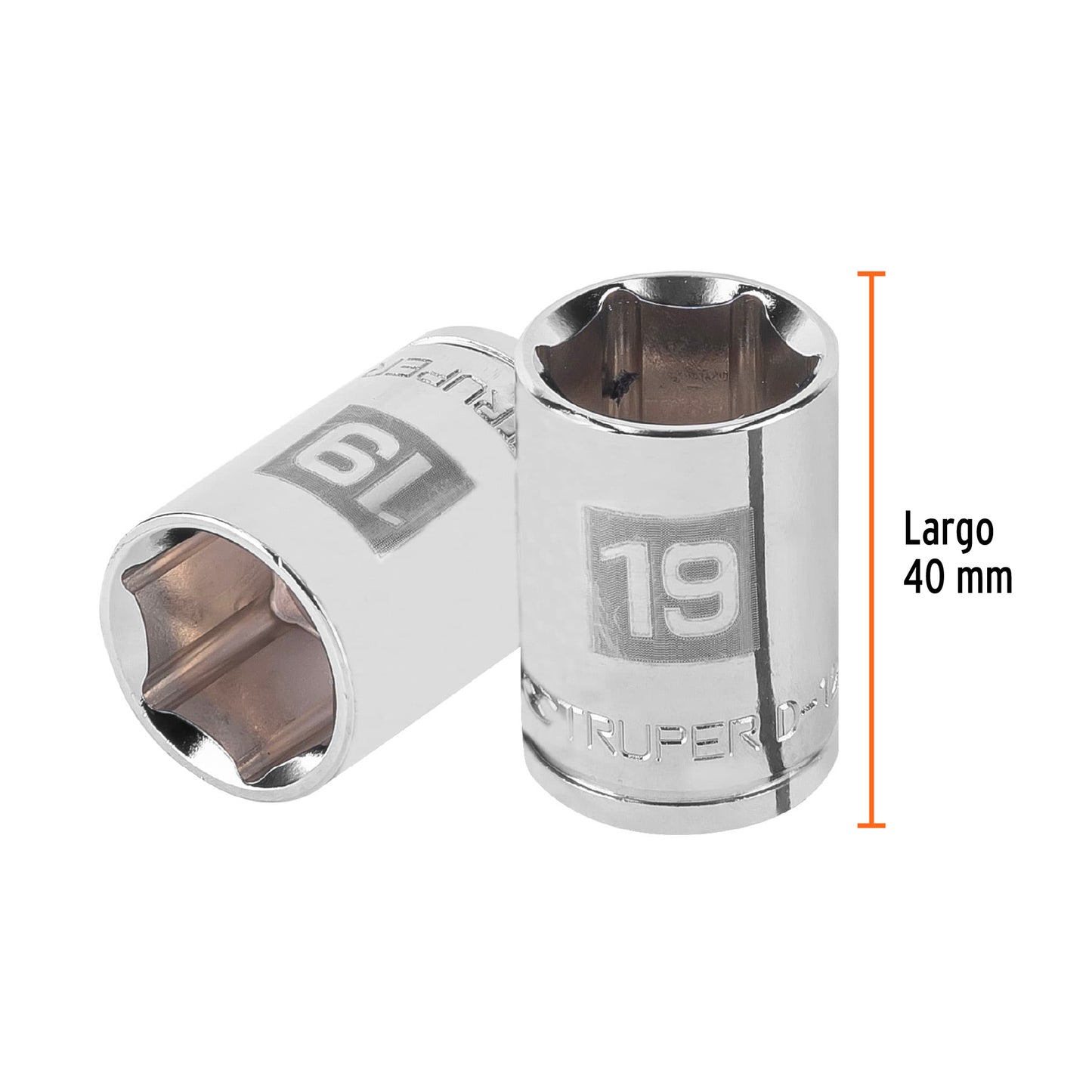 Dado 19 mm 6p cuadro 1/2pulg
