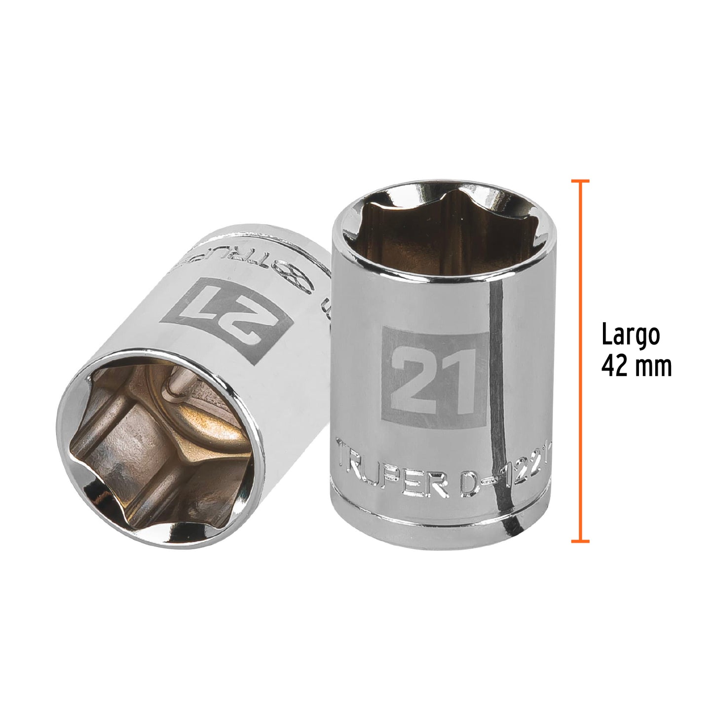 Dado 21 mm 6p cuadro 1/2pulg