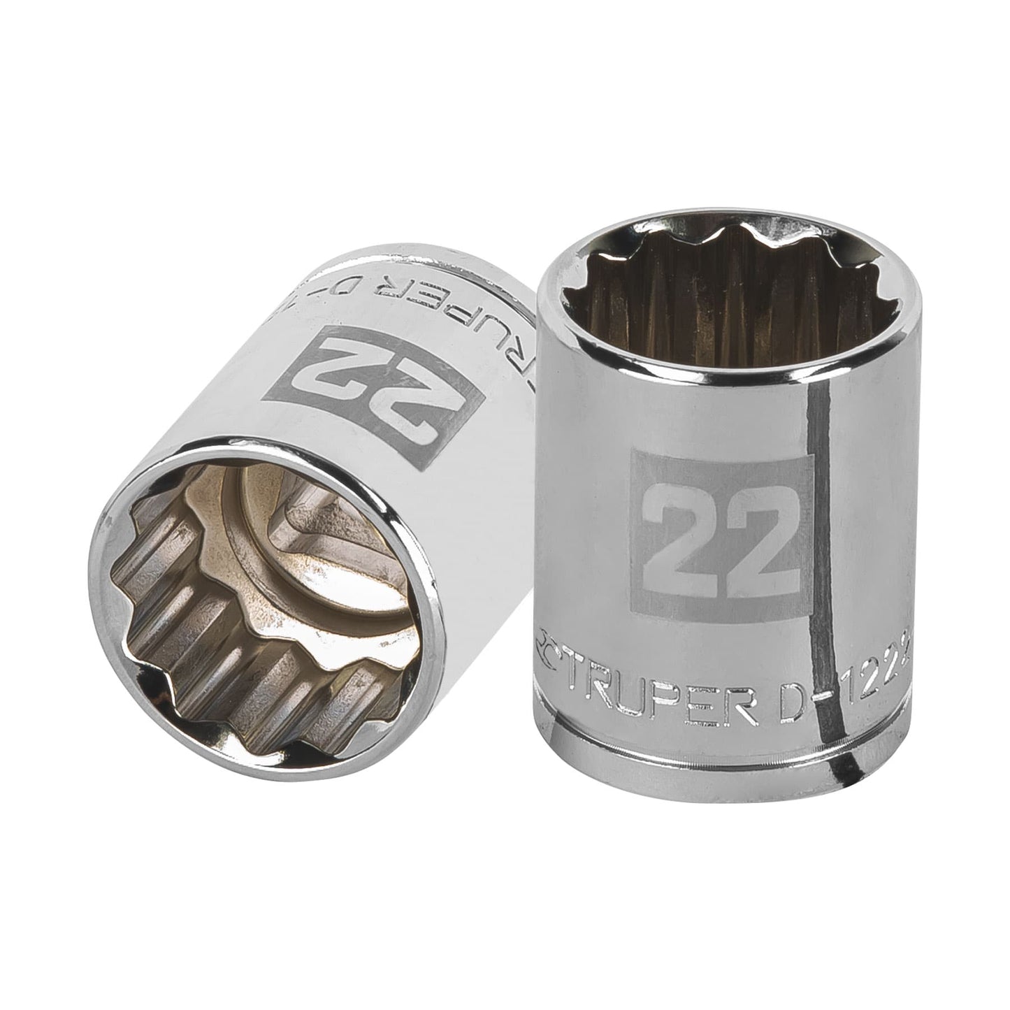 Dado 22 mm 12p cuadro 1/2pulg