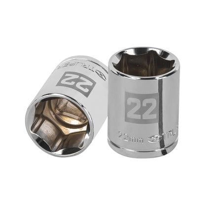 Dado 22 mm 6p cuadro 1/2pulg