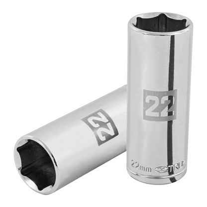 Dado largo 22 mm 6p cuadro 1/2pulg