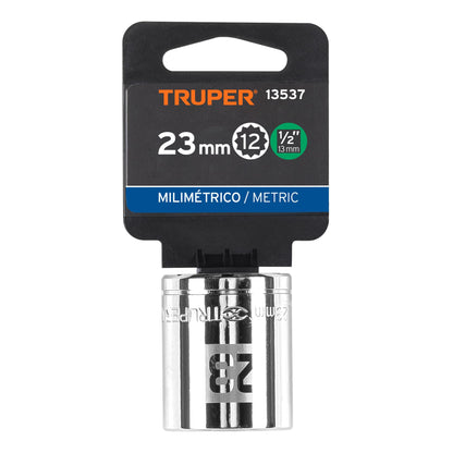 Dado 23 mm 12p cuadro 1/2pulg