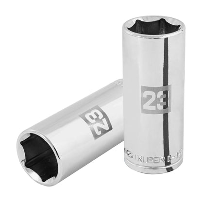Dado largo 23 mm 6p cuadro 1/2pulg