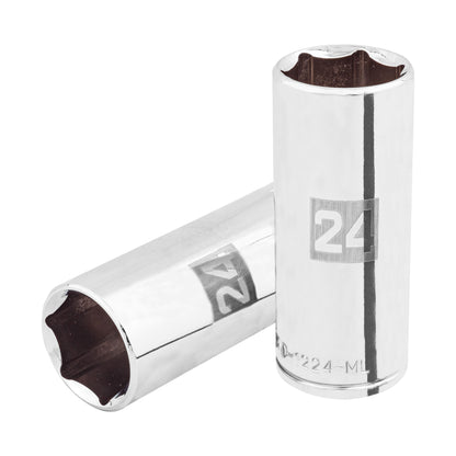 Dado largo 24 mm 6p cuadro 1/2pulg
