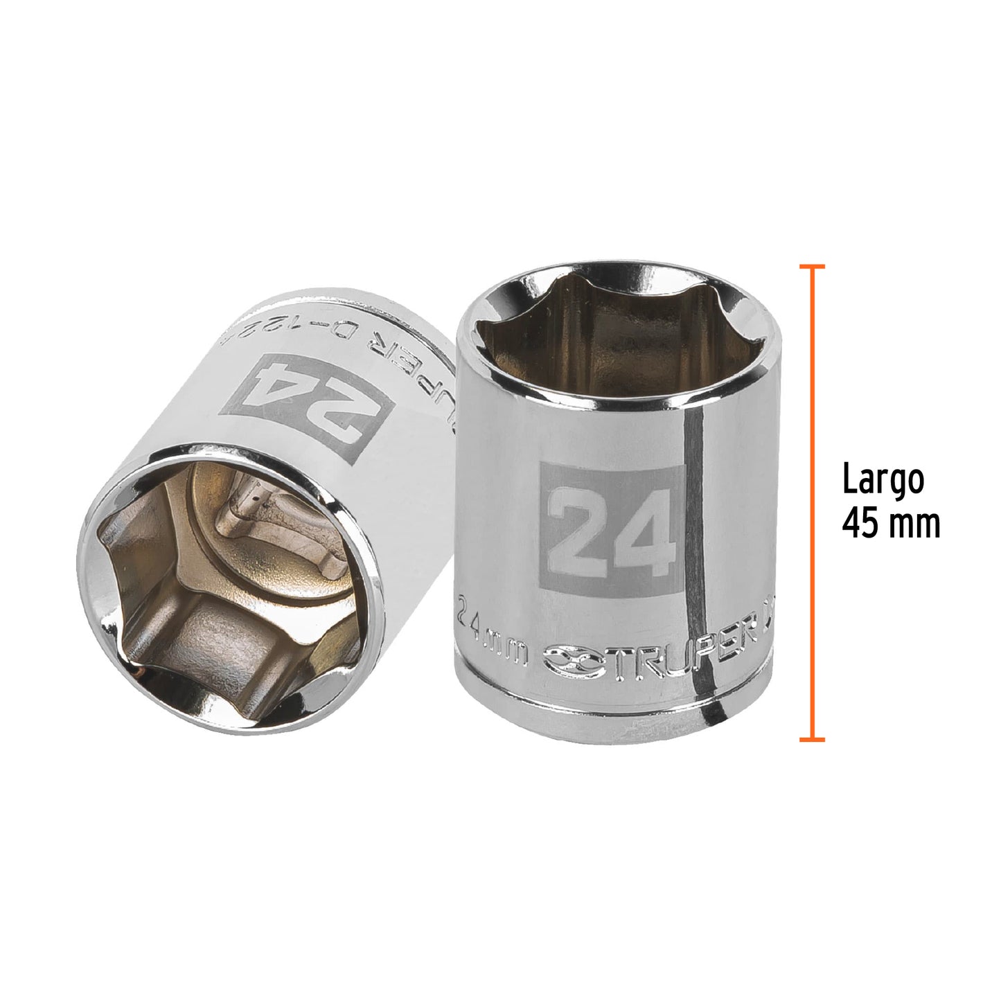 Dado 24 mm 6p cuadro 1/2pulg