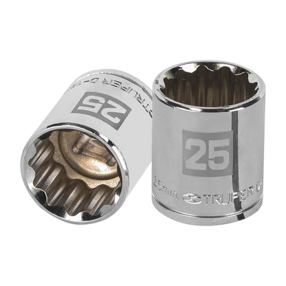 Dado 25 mm 12p cuadro 1/2pulg