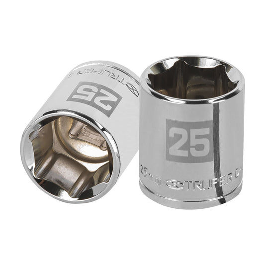 Dado 25 mm 6p cuadro 1/2pulg
