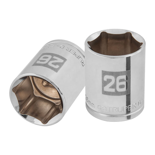 Dado 26 mm 6p cuadro 1/2pulg