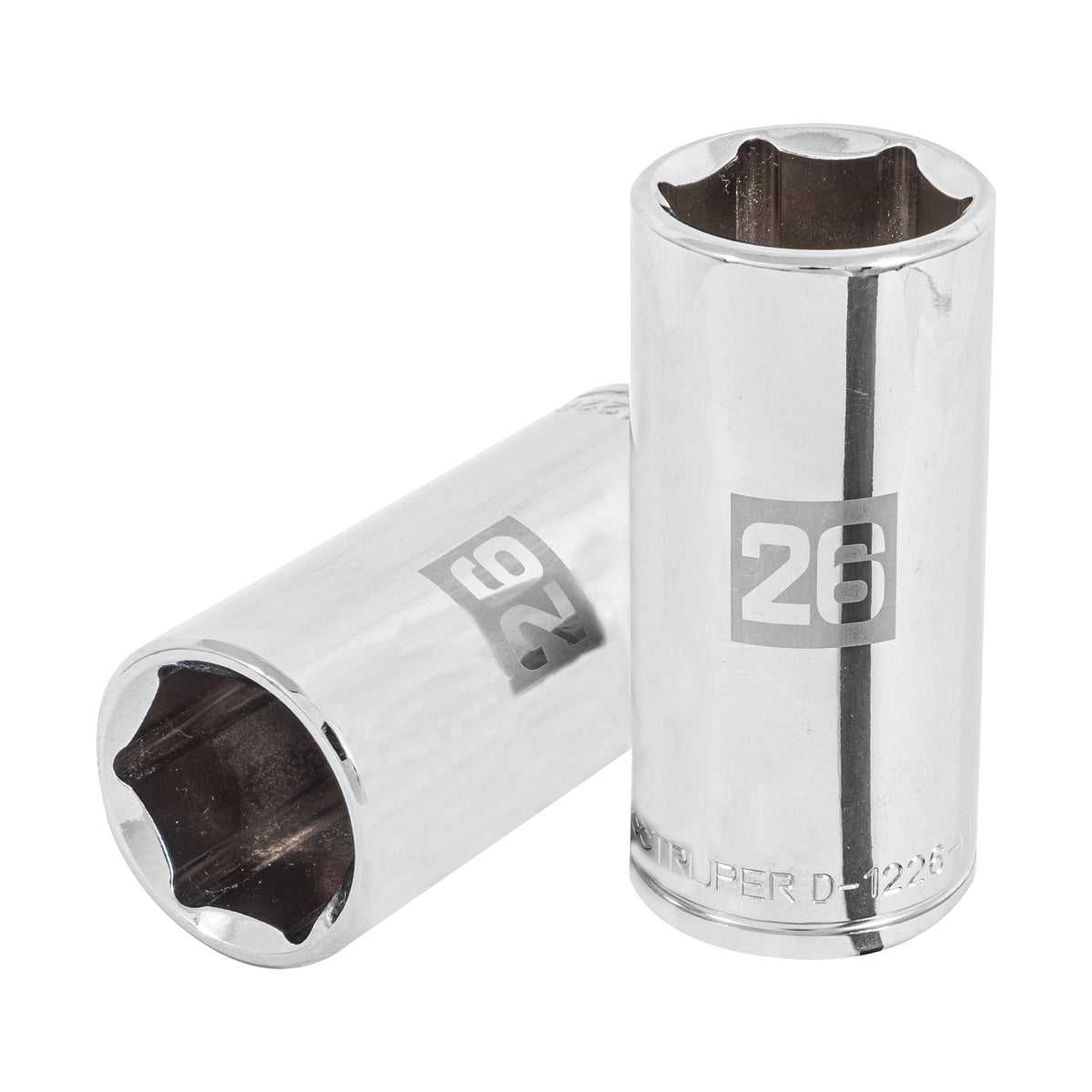 Dado largo 26 mm 6p cuadro 1/2pulg