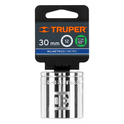 Dado 30 mm 12p cuadro 1/2pulg