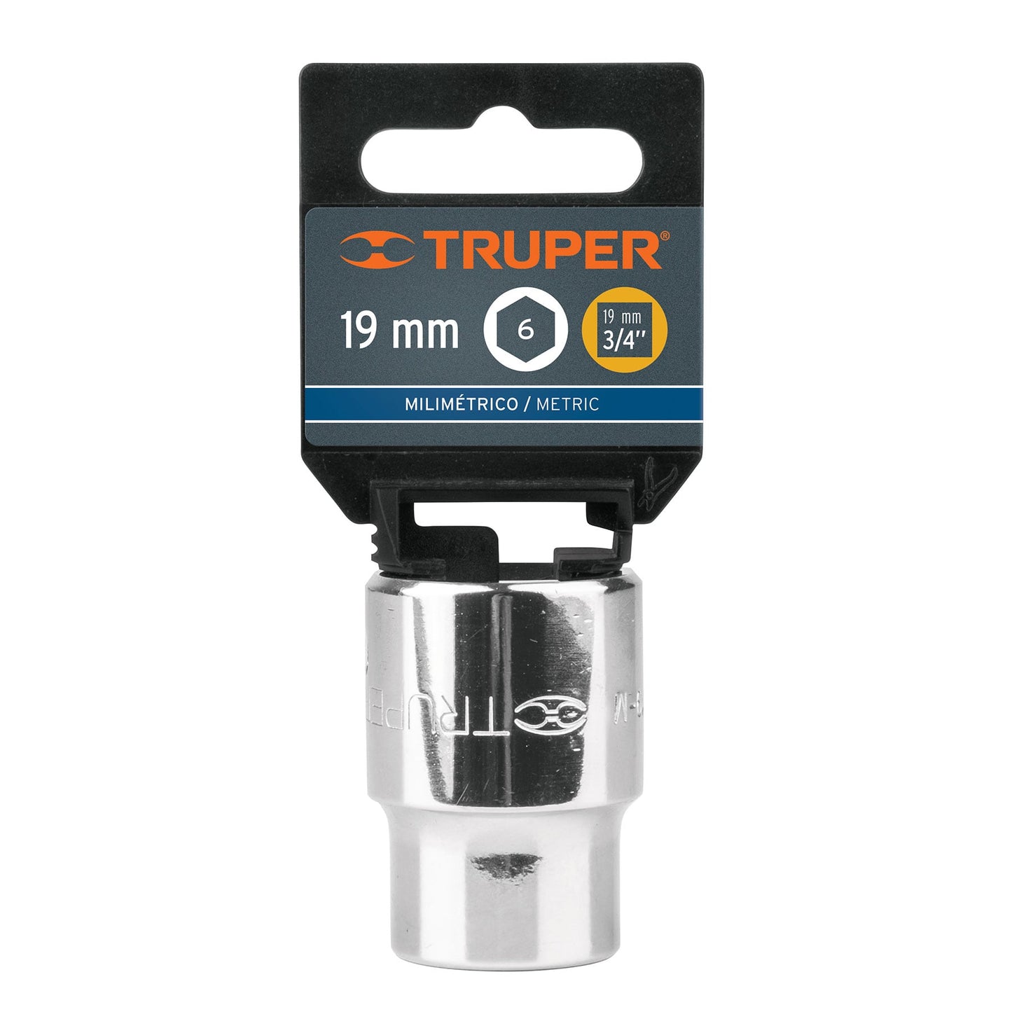 Dado 19 mm 6p cuadro 3/4pulg