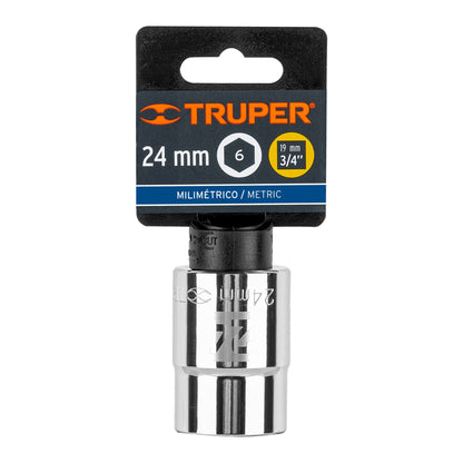Dado 24 mm 6p cuadro 3/4pulg