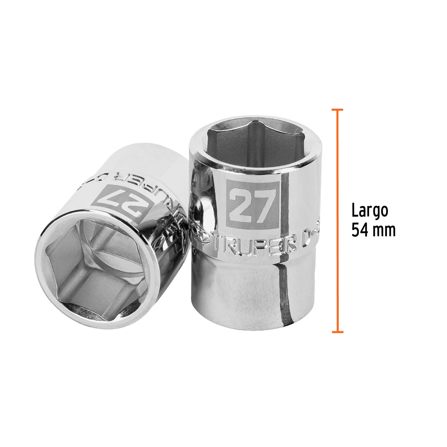 Dado 27 mm 6p cuadro 3/4pulg