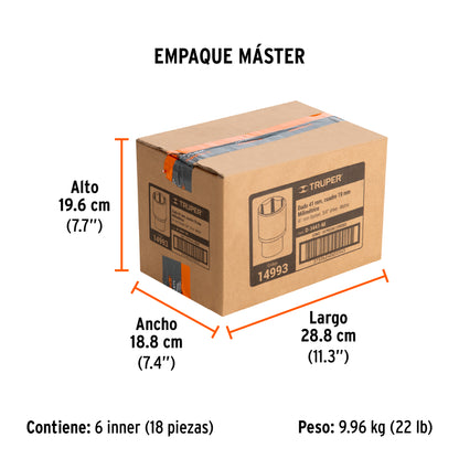 Dado de 41 mm, 6 puntas, cuadro 3/4" · vista 7
