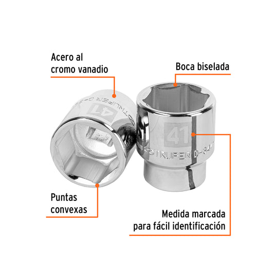 Dado de 41 mm, 6 puntas, cuadro 3/4" · vista 2