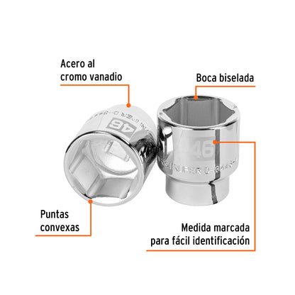 Dado de 46 mm, 6 puntas, cuadro 3/4" · vista 2