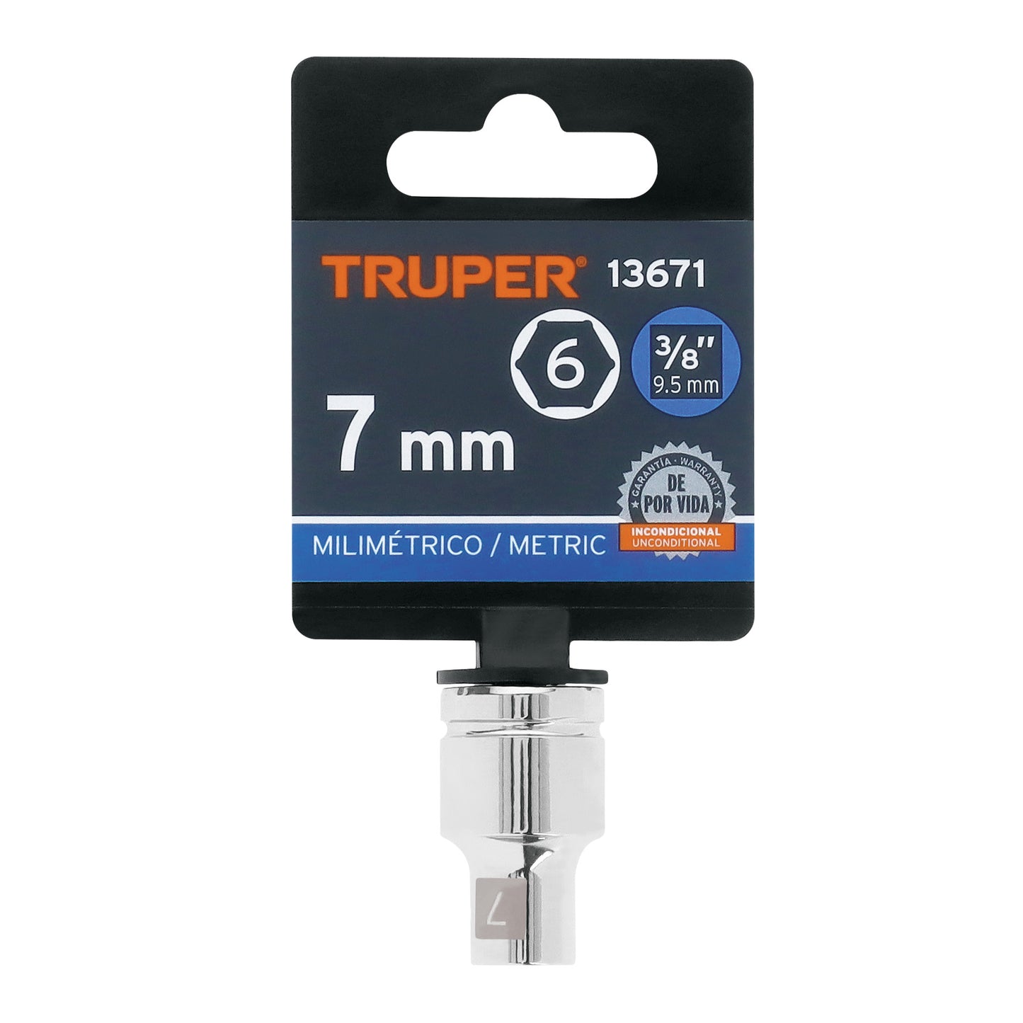 Dado 7 mm cuadro 3/8 pulg