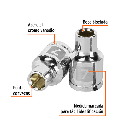 Dado 7 mm cuadro 3/8 pulg