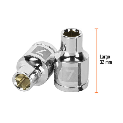 Dado 7 mm cuadro 3/8 pulg