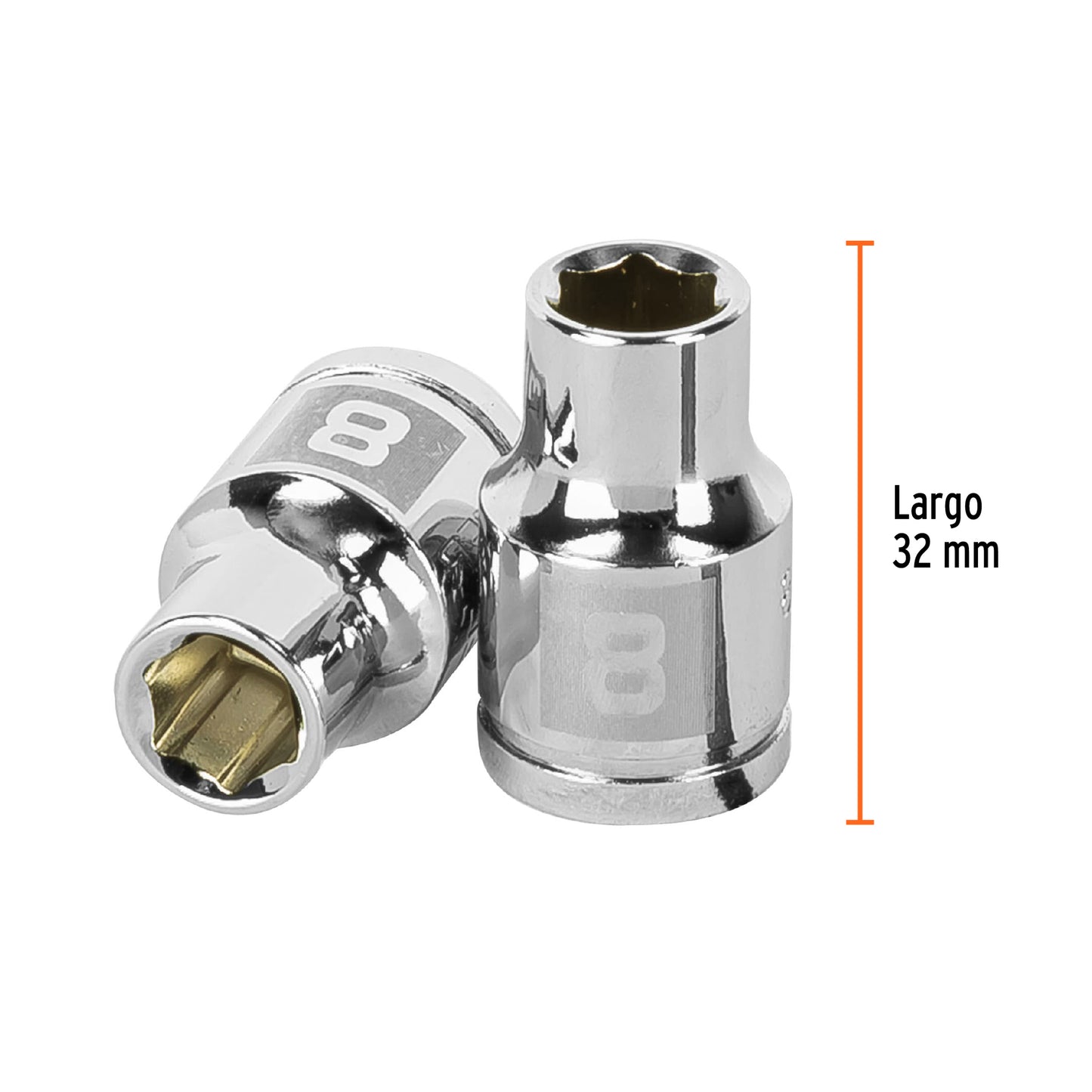 Dado 8 mm cuadro 3/8 pulg