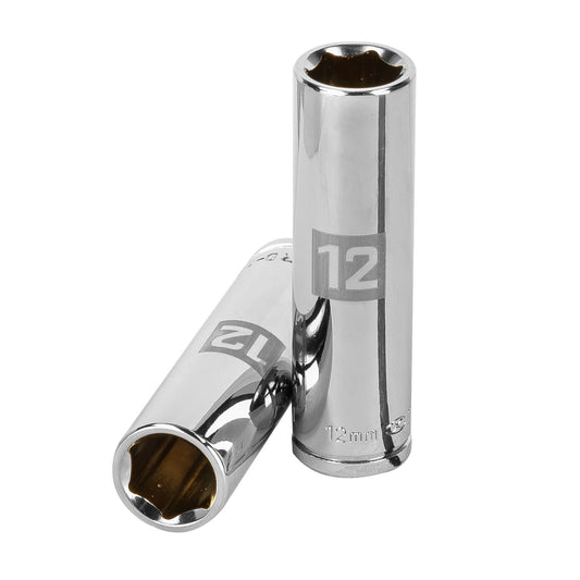 Dado largo 12 mm cuadro 3/8 pulg
