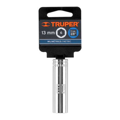 Dado largo 13 mm cuadro 3/8 pulg