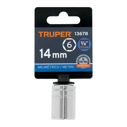 Dado 14 mm cuadro 3/8 pulg