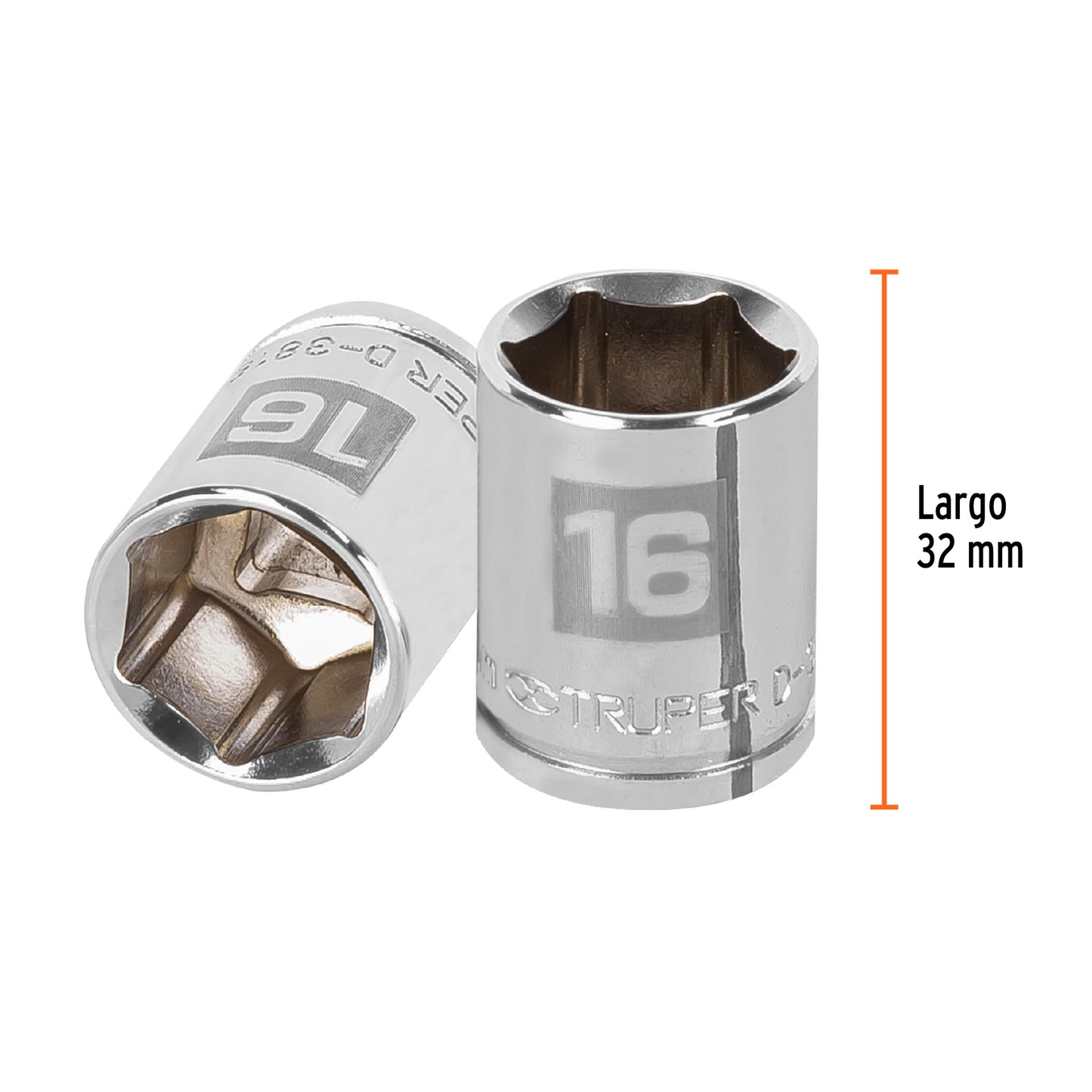 Dado 16 mm cuadro 3/8 pulg