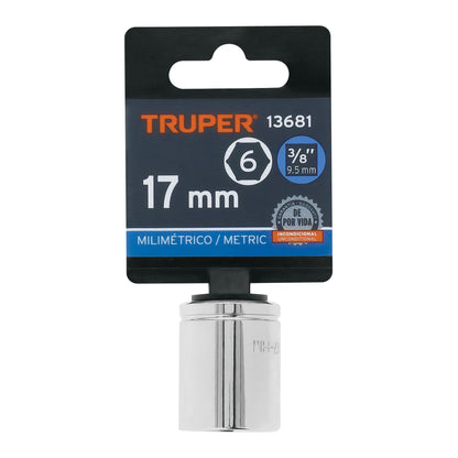 Dado 17 mm cuadro 3/8 pulg