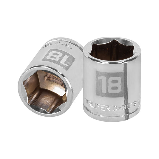 Dado 18 mm cuadro 3/8 pulg