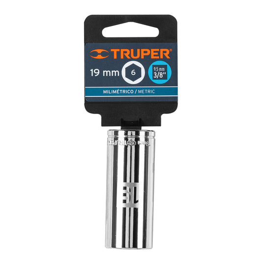 Dado largo 19 mm cuadro 3/8 pulg