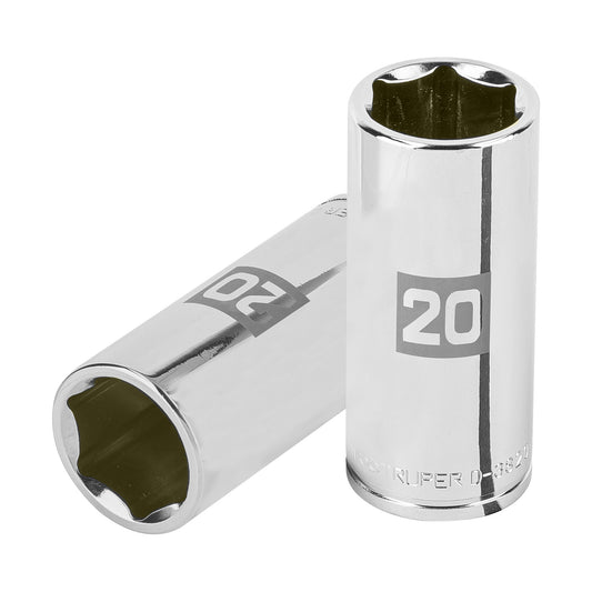 Dado largo 20 mm cuadro 3/8 pulg