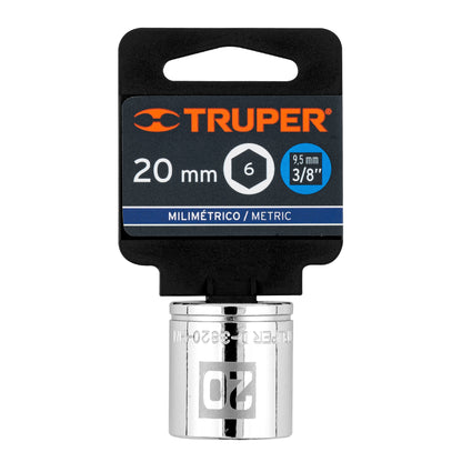 Dado 20 mm cuadro 3/8 pulg