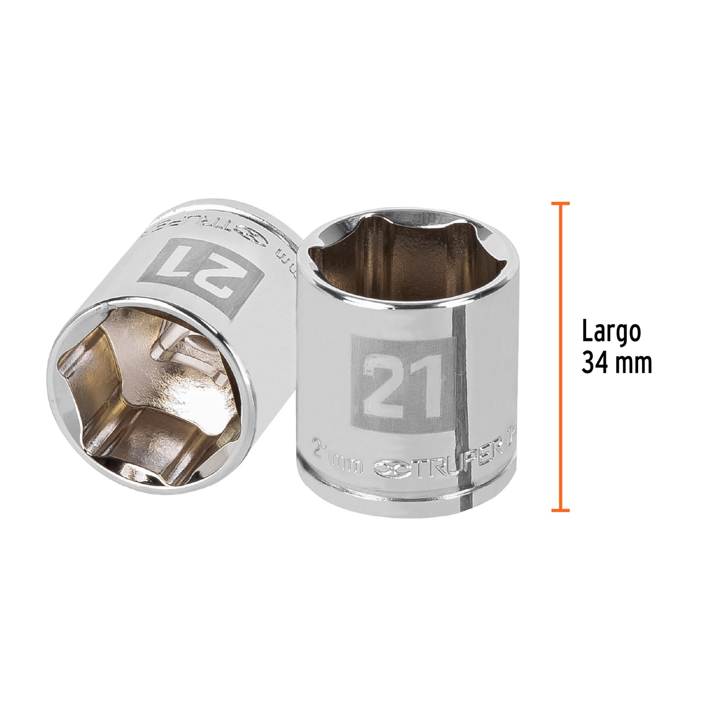 Dado 21 mm cuadro 3/8 pulg