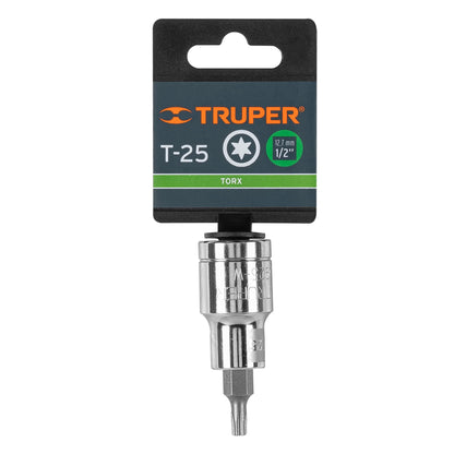 Dado punta torx T-25 cuadro 1/2pulg