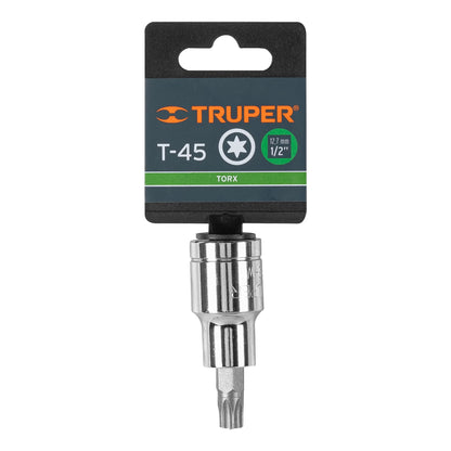 Dado punta torx T-45 cuadro 1/2pulg