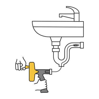 Destapacaños manual de 7.6 m con mango