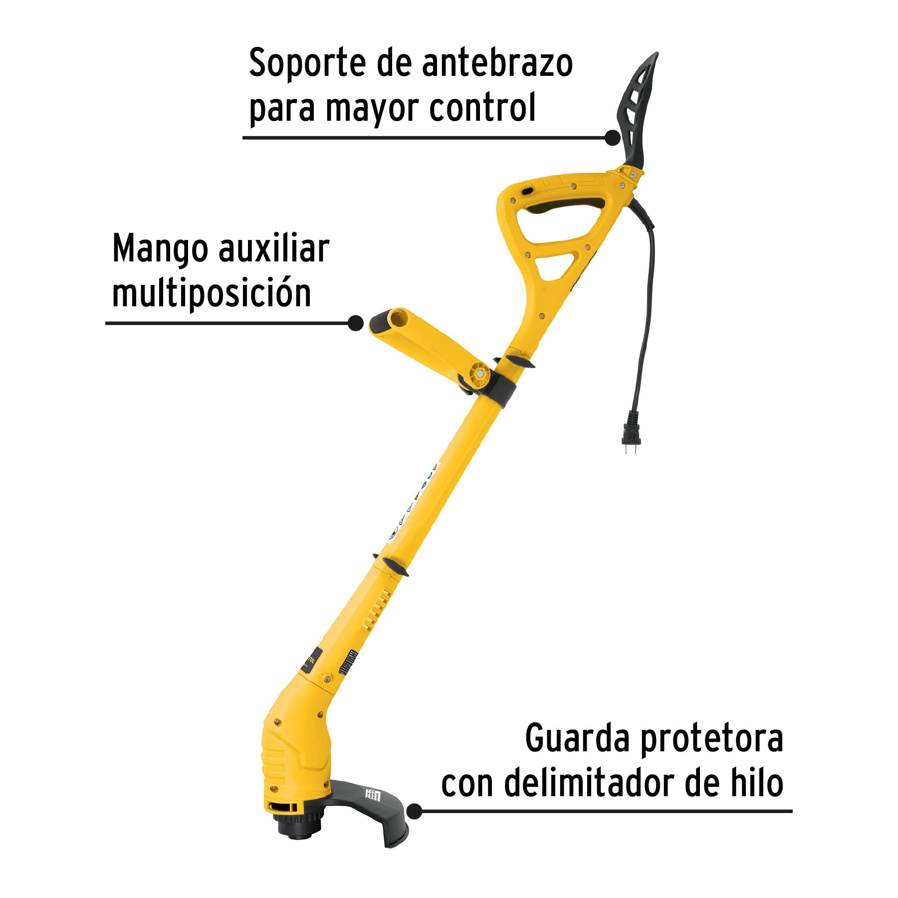 Desbrozadora electrica 300 W mango D 9 pulg - SKU 25043