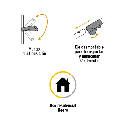 Desbrozadora eléctrica 300 W mango "D", 9" corte · vista 5