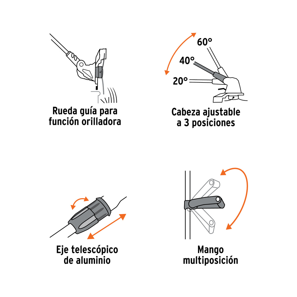 Desbrozadora electrica 550 W mango D 13 pulg - SKU 101263
