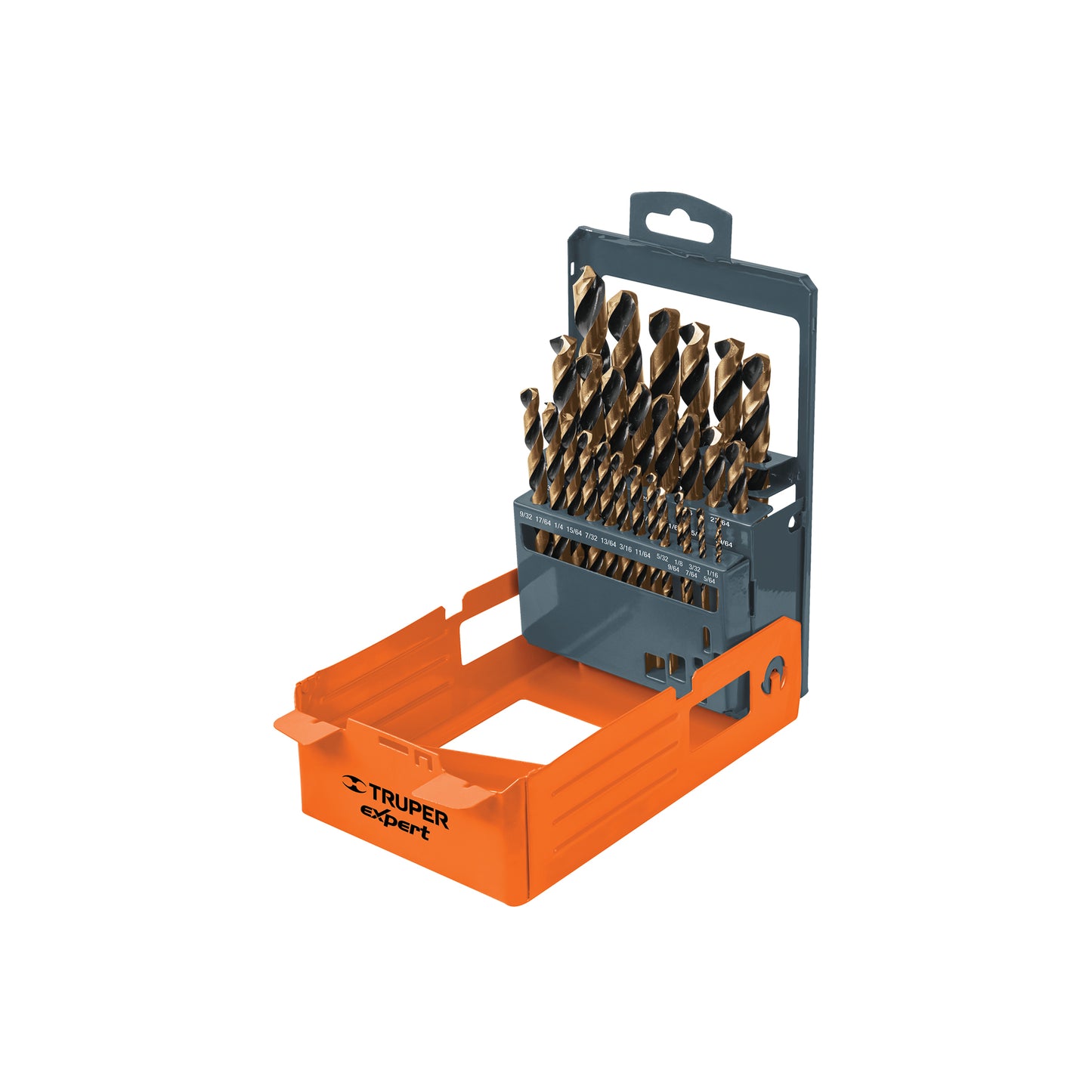 Juego de 29 brocas HSS para metal en estuche con punta Split Point