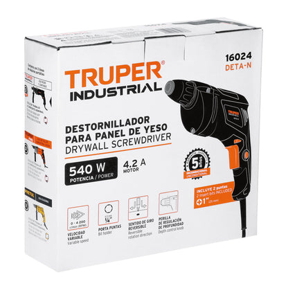 Destornillador para panel de yeso 540W INDUSTRIAL - SKU 16024