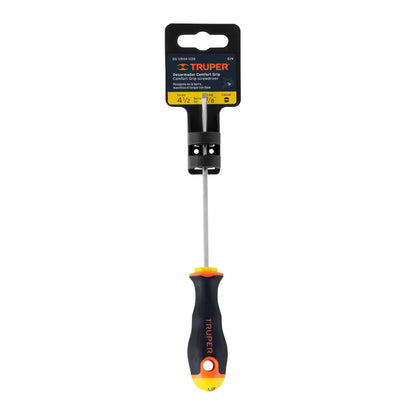 Desarmador cabinet de 1/8 con barra de 11.43 cm y mango Comfort Grip