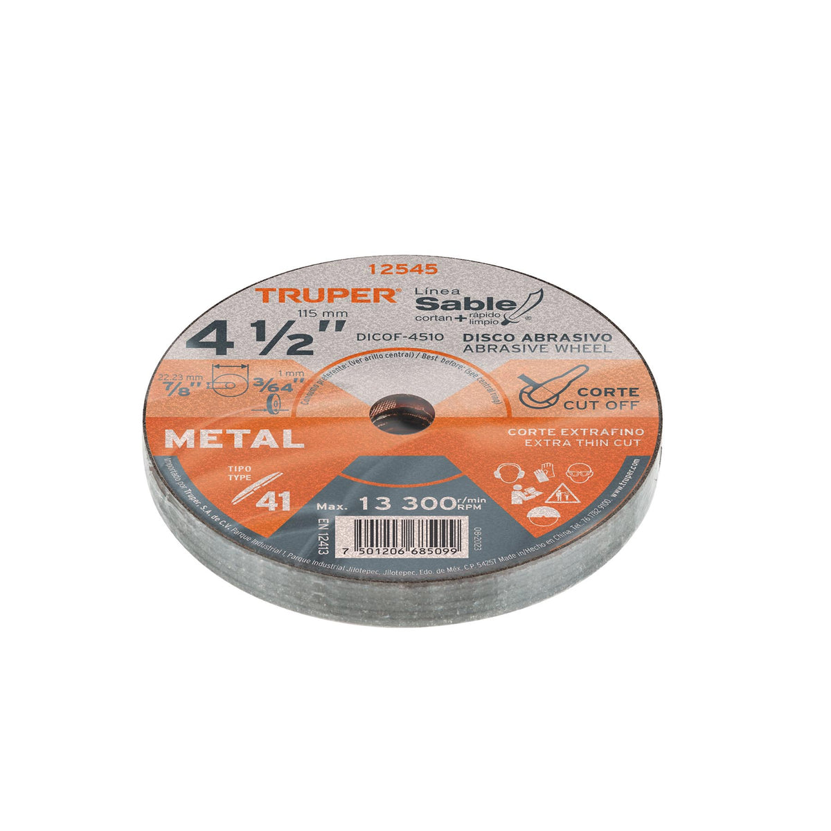 Disco abrasivo de corte preciso metal 3" x 1 mm · vista 4