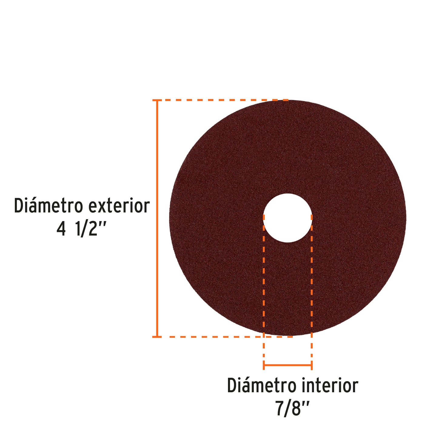 Disco de lija 4-1/2 pulg grano 120