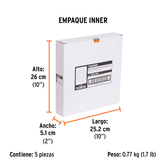 Paquete con 5 discos de lija 9" grano 240, para LIPA-9A · vista 2