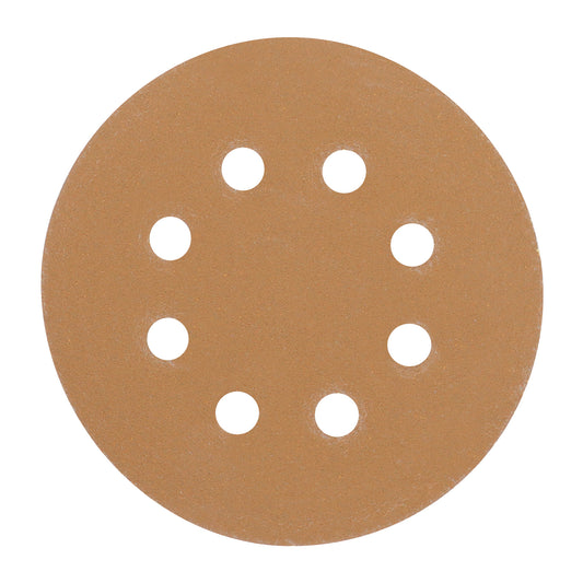 Paquete con 5 discos de lija 5" grano 150, 8 perforaciones