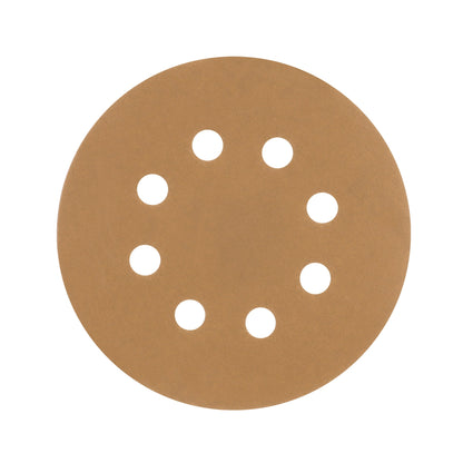 Paquete con 5 discos de lija 5" grano 220, 8 perforaciones