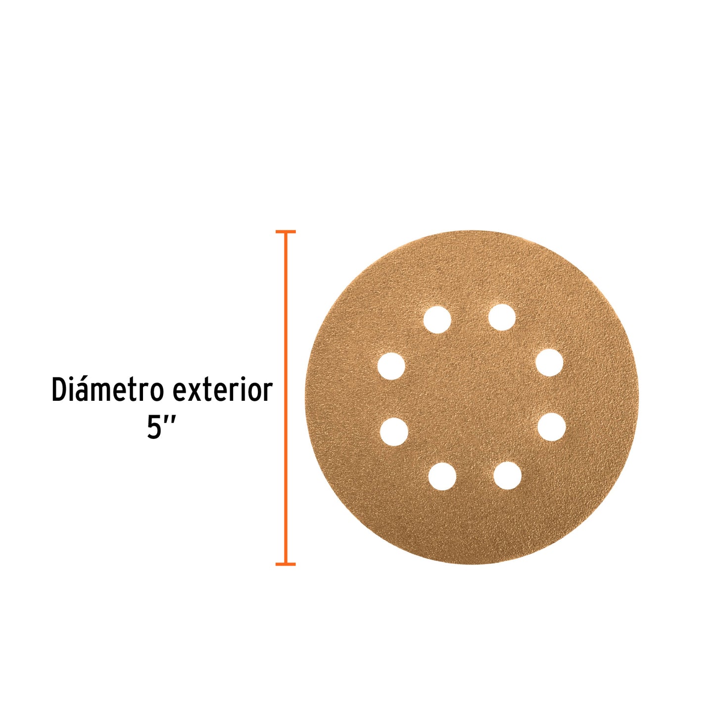 Discos de lija 5 pulg grano 240