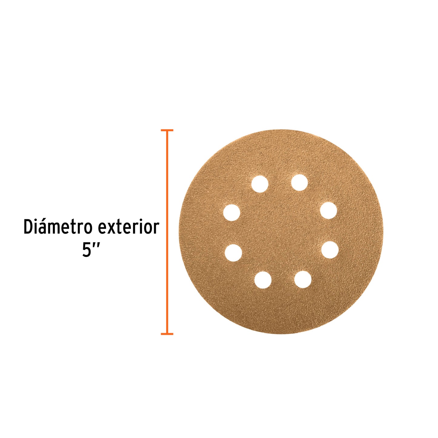 Discos de lija 5 pulg grano 320